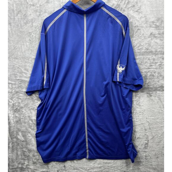 Nike Tiger Woods Collection Dri-Fit Blue Short‎ Sleeve Golf Polo Shirt Size XL - Picture 12 of 14